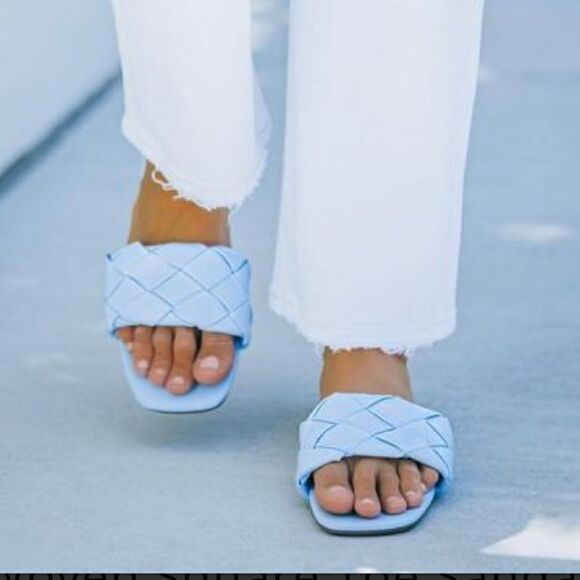 Woven Square Toe Sandals - Picture 8 of 10